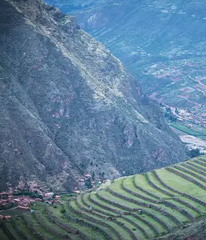 Vista de Ollantaytambo en el tour al Valle Sagrado